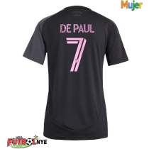 Camiseta Inter Miami Rodrigo De Paul #7 Visitante Equipación para mujer 2025-26 manga corta